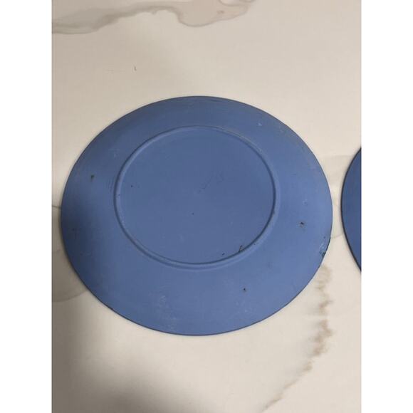 Wedgwood Blue Jasperware 9 1/4” Luncheon Plate - Qty 2 - Picture 5 of 6